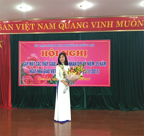 Cô giáo Đặng Thị Thanh Xuân –  một cán bộ quản lý năng động, sáng tạo, luôn tận tâm với nghề.